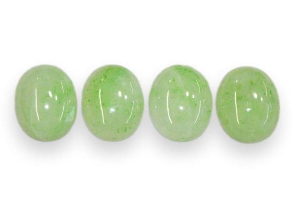 Natural Jadeite Oval Cabochons - 8x10mm