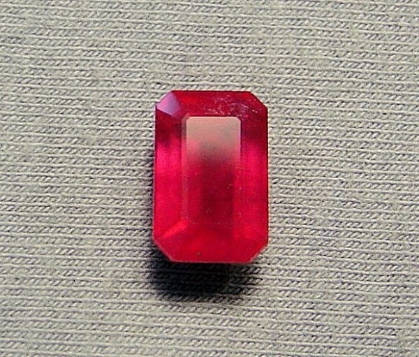 Ruby Fissure Filled Faceted Octagon 7.65x11.7mm - 5.55 cts.