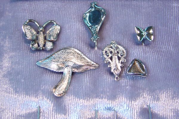 Findings: Plated Stick Pins - Lot of 24