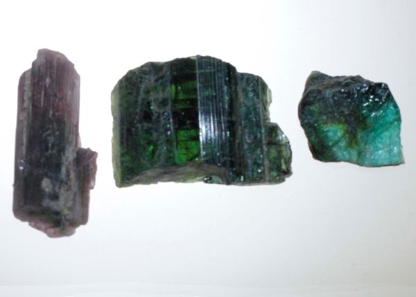 Raw Tourmaline Crystals - 34 grams
