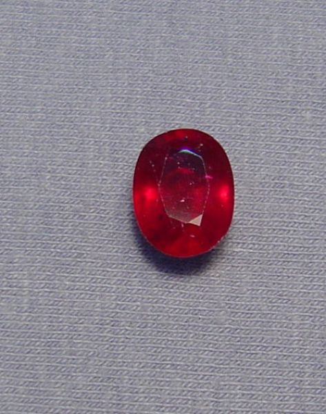 Ruby Fissure Filled Faceted Cushion Cut 8.4x11.25mm - 4.79 cts.