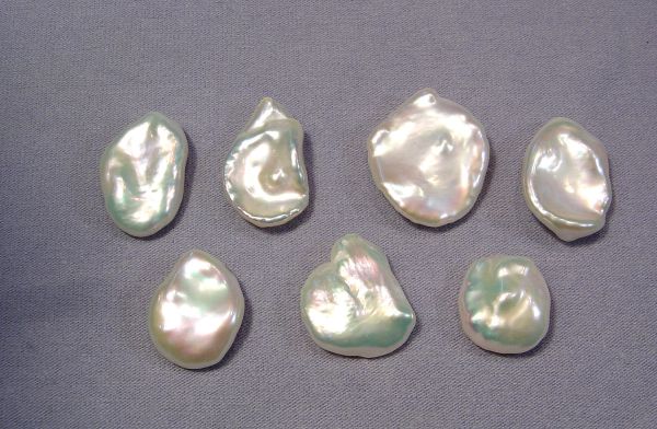 White Keshi Pearls - 13-16mm