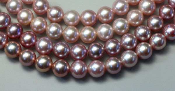 8-8.5mm Natural Color Round Pearls