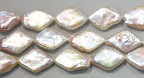 Diamond-Shaped Pearl strands