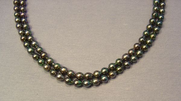 4.5-5mm Peacock Baroque Japanese akoya Pearl strands
