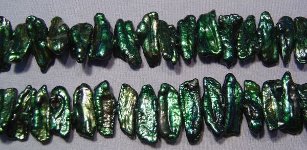 Holly Leaf Green Pearls