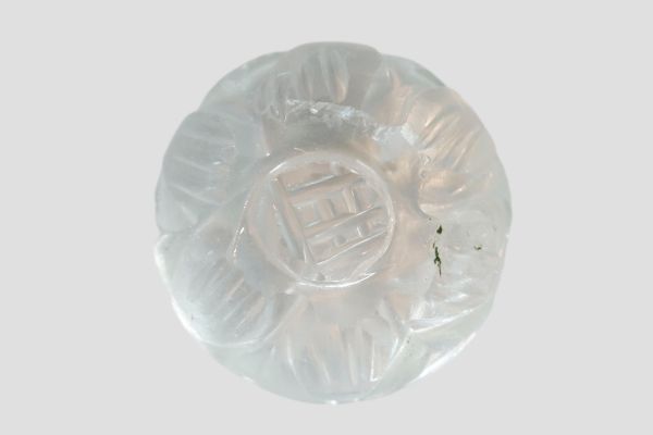 9mm aqua carved cabochons