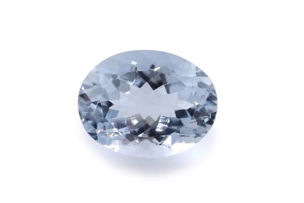 wholesale 3.52 ct oval aquamarine baby blue 9x11mm