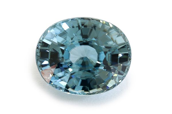 9x11 oval blue zircon