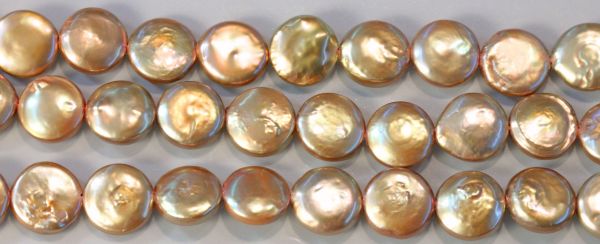 8.5-9mm Hickory Smoke Baby Coin Pearls 