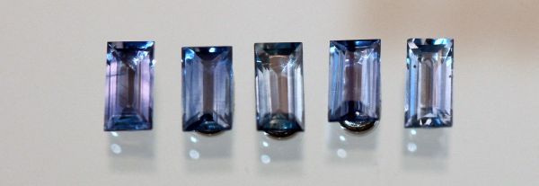 Ceylon Sapphire Faceted Baguettes