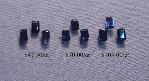 Wholesale 3x5mm octagon sapphire