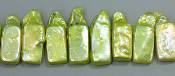 9x15mm Pistachio Tablet Pearls