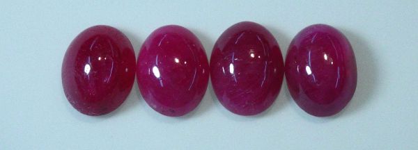 Ruby 6x8mm Oval Cabochons @ $19.50