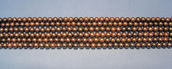 Cinnamon 5.5-6mm Near-Round Pearls