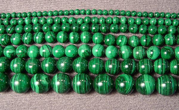 Malachite Round Beads