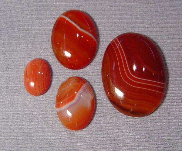Red Sardonyx Oval Cabochons