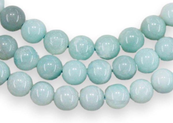 Amazonite Round Smooth Bead Strands