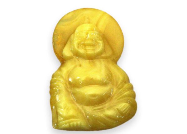 Amber Laughing Buddha - 3.20 gr.
