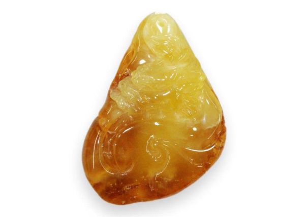Amber Dragon Pendant