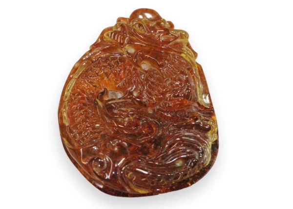 Amber Dragon Pendant