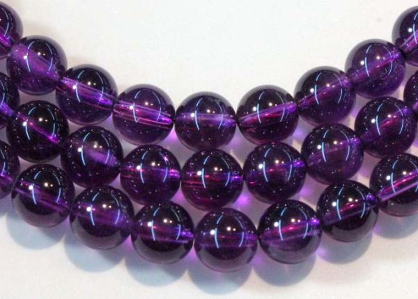 Amethyst Smooth Round Bead Strands - Best
