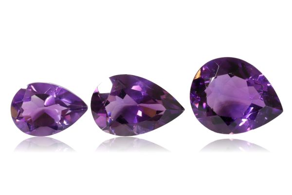 Wholesale Best Faceted Pear Amethyst