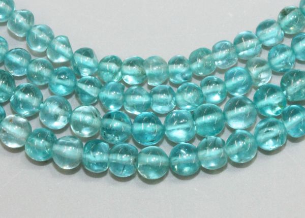 Smooth Round Apatite Beads