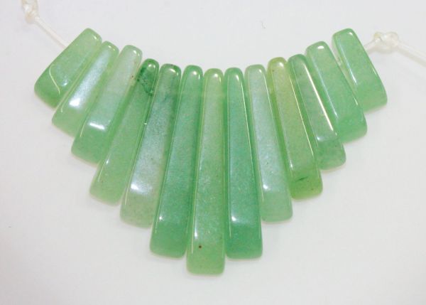Aventurine Small Tapered Strips