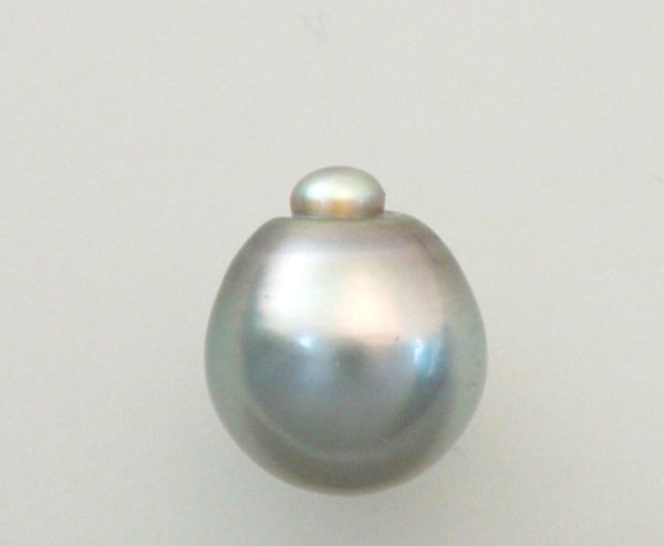 Tahitian Pearl Natural Color Undrilled Drop, 9x10.4mm - #3450TS-2