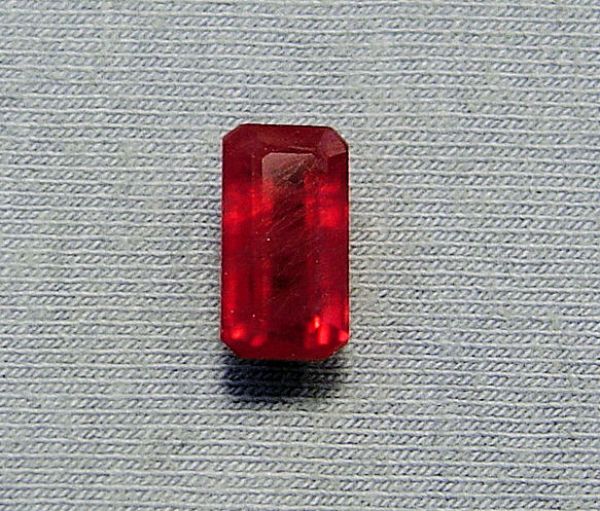 Ruby Fissure Filled Faceted Octagon 6.05x11.15mm - 4.32 cts.