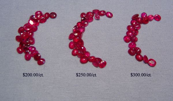 Ruby Faceted Oval - 4x5mm