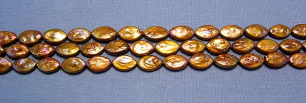 Pumpkin Laurel Leaf Pearls 