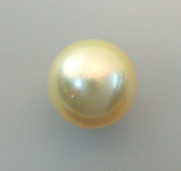 10.7mm Round Golden South Sea Pearl