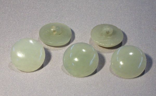 Antique Nephrite Jade Buttons