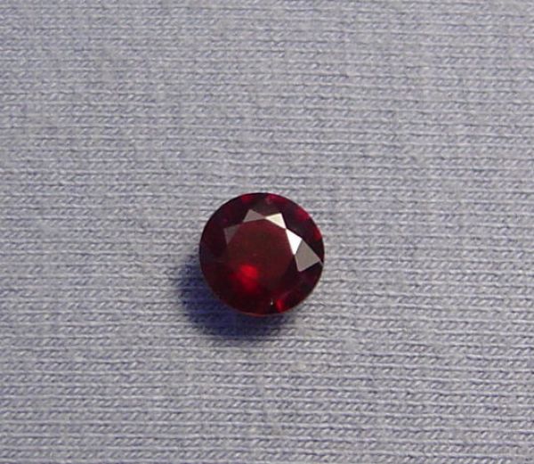 7mm Round Ruby - 1.28 cts.