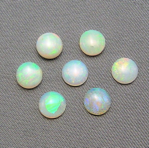 Opal Round Cabochons, @$20.00/ct. - 5.5mm