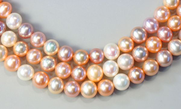 6.5-7mm natural Colors Near Round Pearls