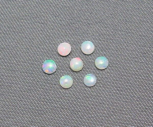 2.5mm Opal Round Cabochons @ $20.00/ct.