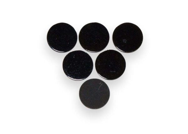 Black Onyx Round Discs, 0.5mm Thick