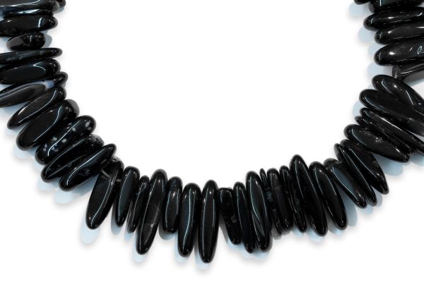 Black Onyx Twig Strands