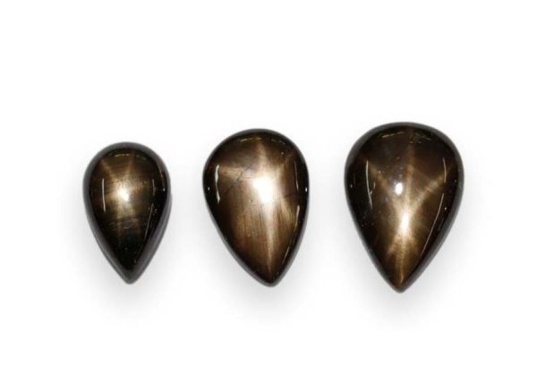 Pear Black Star Sapphire