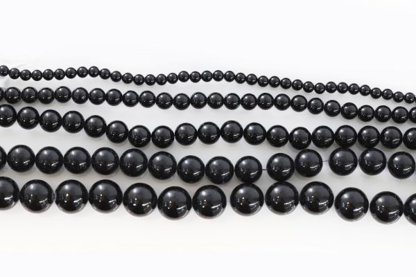 Black Stone Beads - Close-out