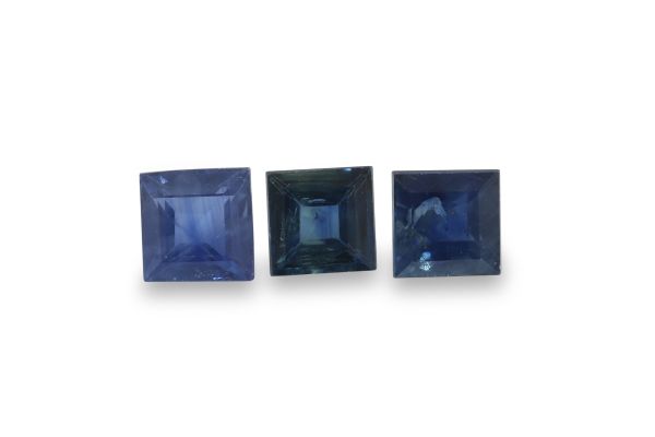 Wholesale Blue Sapphire Faceted Squares - Good Grade