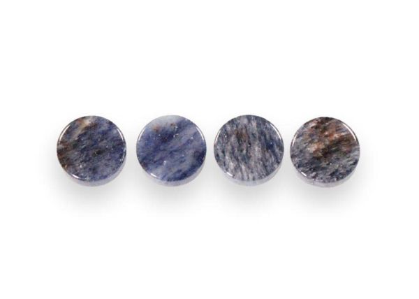 Blue Aventurine Round Discs, 7mm - 2mm Thick