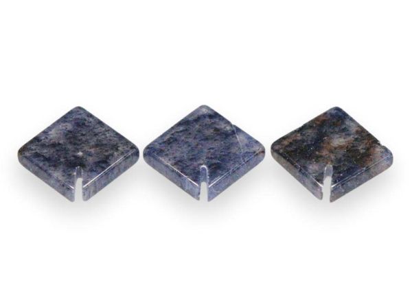 Blue Aventurine Square Slotted Tiles - 8x8mm