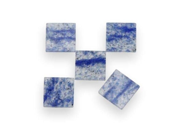Blue Aventurine Square Tiles, 0.5mm Thick