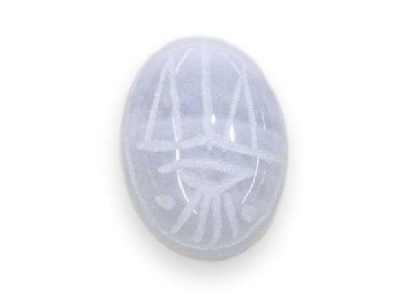 Blue Lace Agate Scarabs
