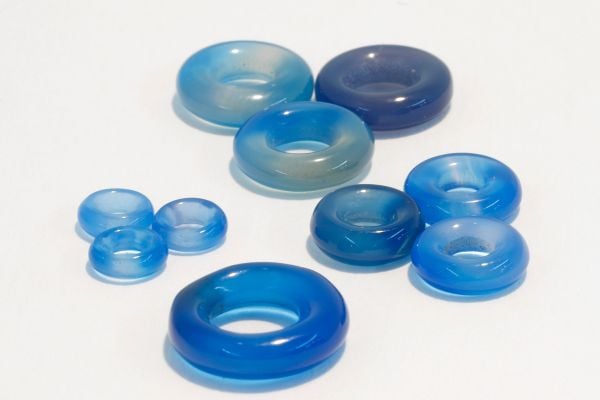 blue onyx round donuts