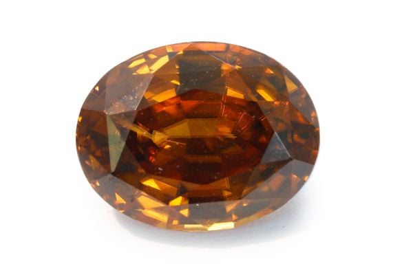Brown zircon oval